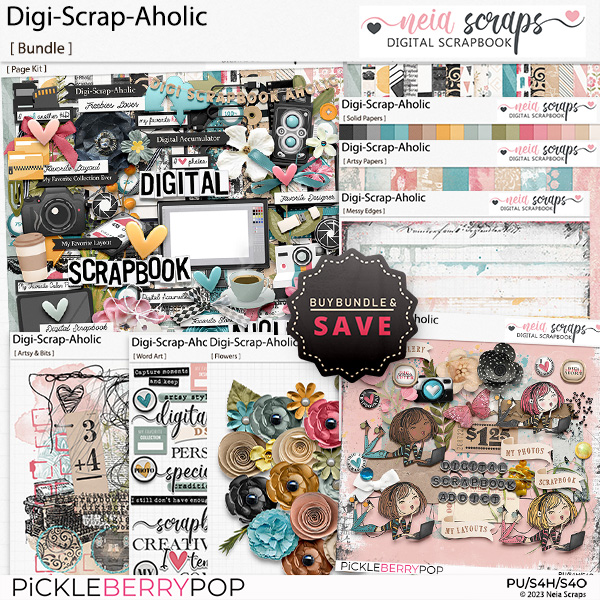 Digi-Scrap-Aholic - Bundle - by Neia Scraps