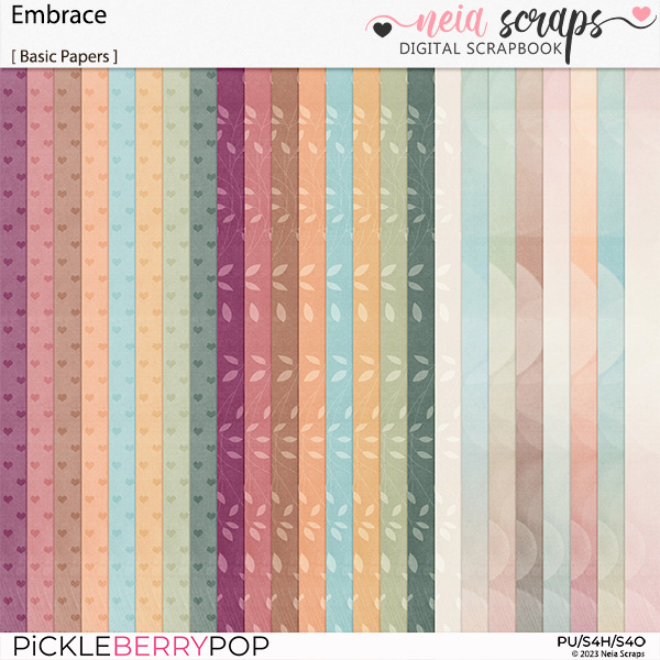 Embrace - Basic Papers - by Neia Scraps