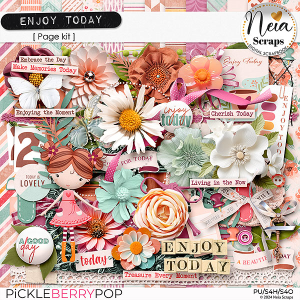 Enjoy Today- Page Kit - by Neia Scraps