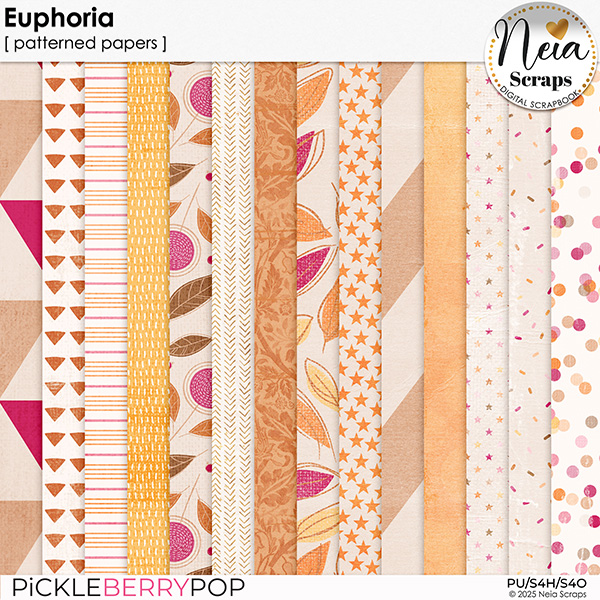 Euphoria - Patterned Papers - by Neia Scraps