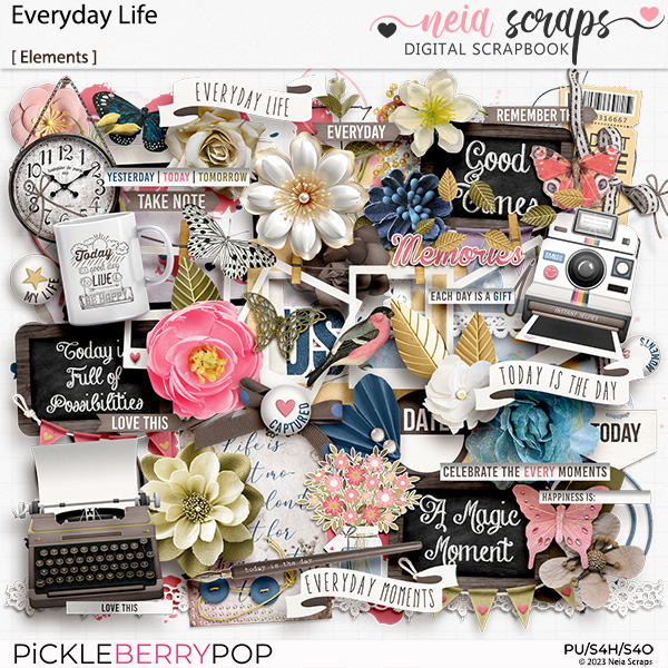 Daily Life Digital Scrapbooking Kit