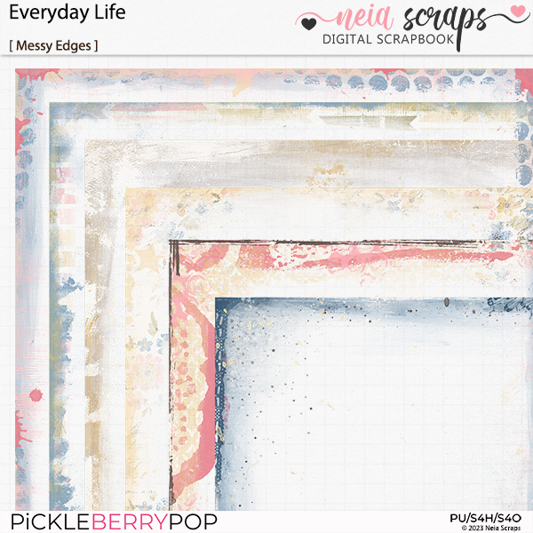 Everyday Life - Messy Edges - by Neia Scraps 