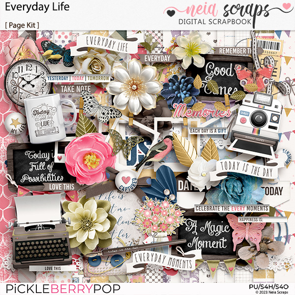 Everyday Life - Page Kit - by Neia Scraps