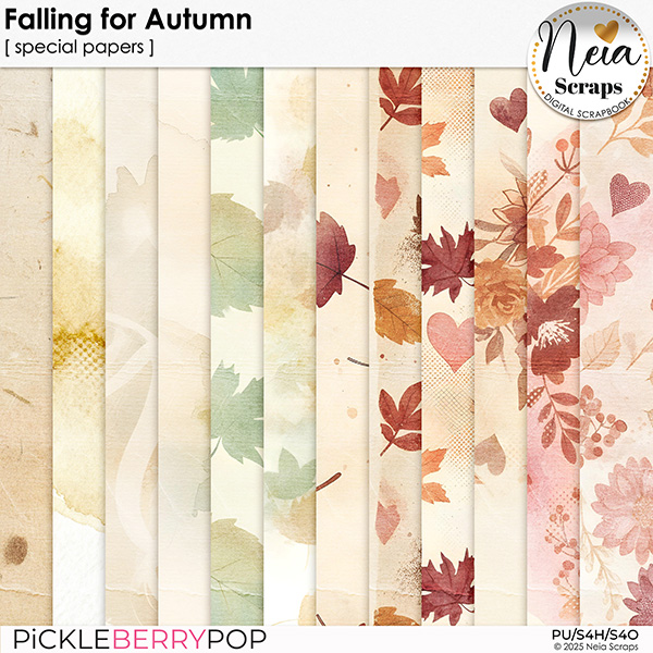 Falling for Autumn - Special Papers - by Neia Scraps
