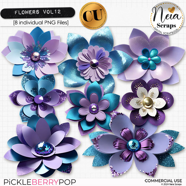 Flowers VOL12 - CU - by Neia Scraps