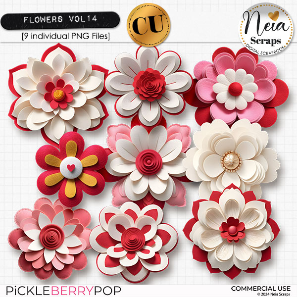 Flowers VOL14 - CU - by Neia Scraps