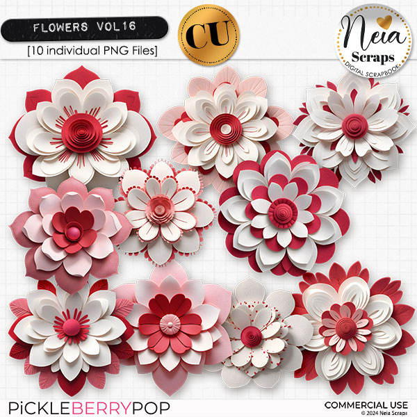 Flowers VOL16 - CU - by Neia Scraps 