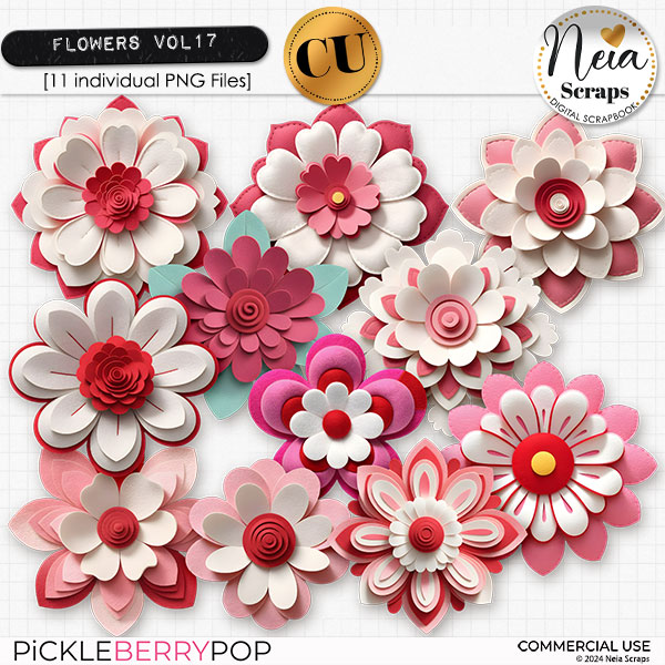 Flowers VOL17 - CU - by Neia Scraps