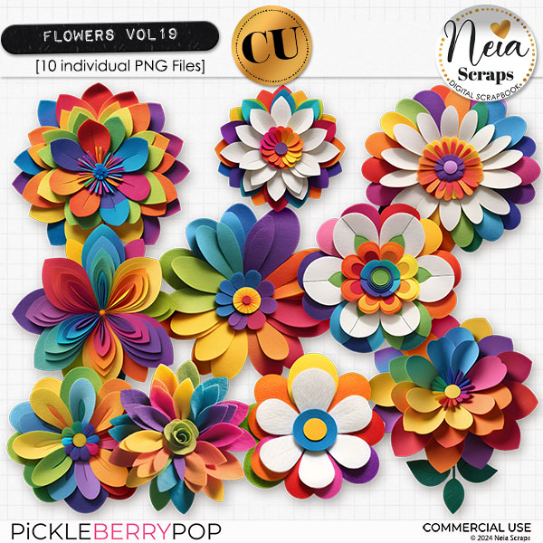 Flowers VOL19 - CU - by Neia Scraps