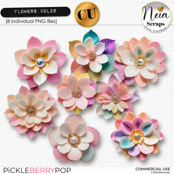 Flowers VOL26 - CU - by Neia Scraps