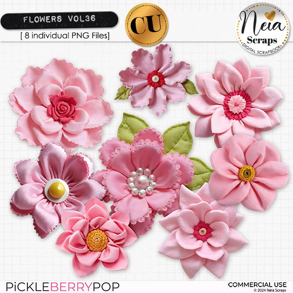 Flowers VOL36 - CU - by Neia Scraps