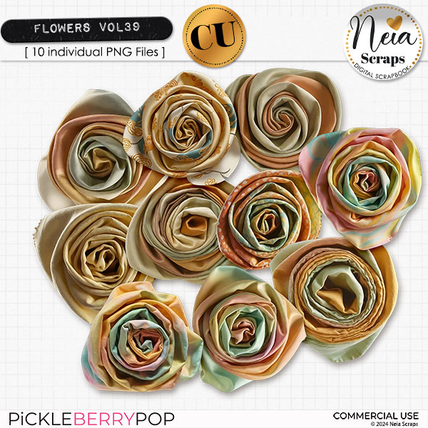 Flowers VOL39 - CU - by Neia Scraps 