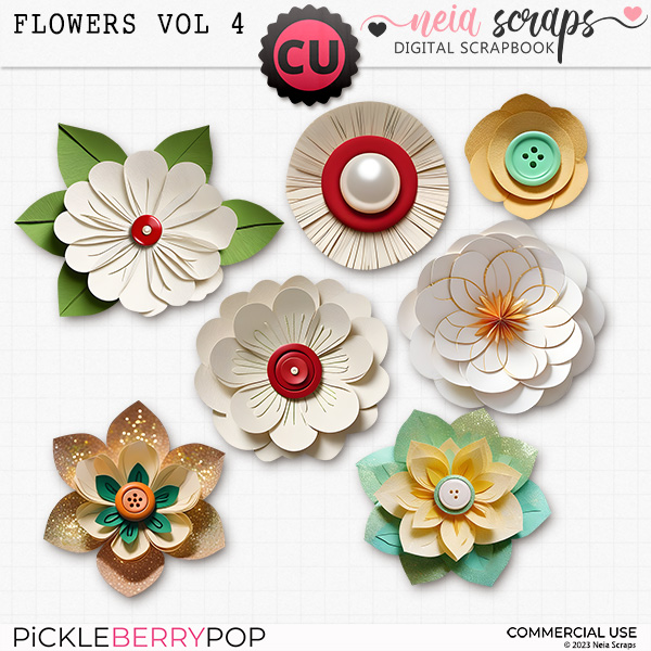 Flowers VOL4 - CU - by Neia Scraps