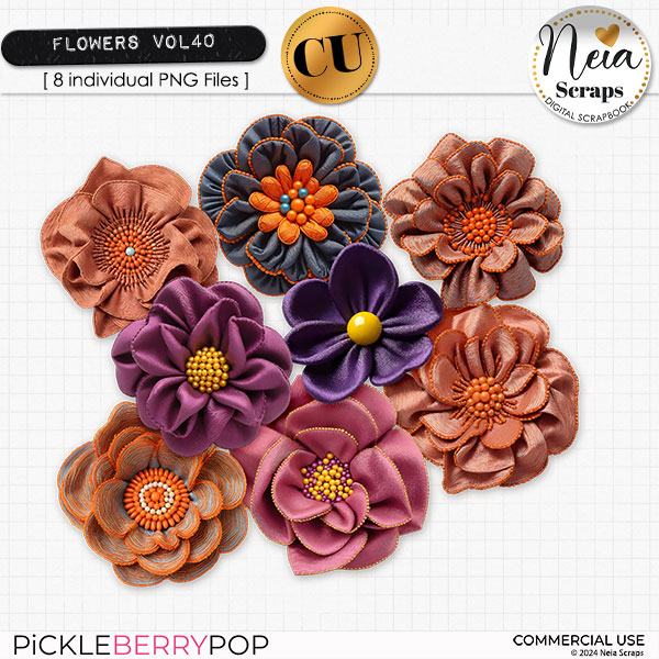 Flowers VOL40 - CU - by Neia Scraps