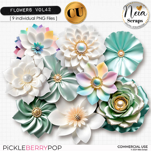 Flowers VOL42 - CU - by Neia Scraps