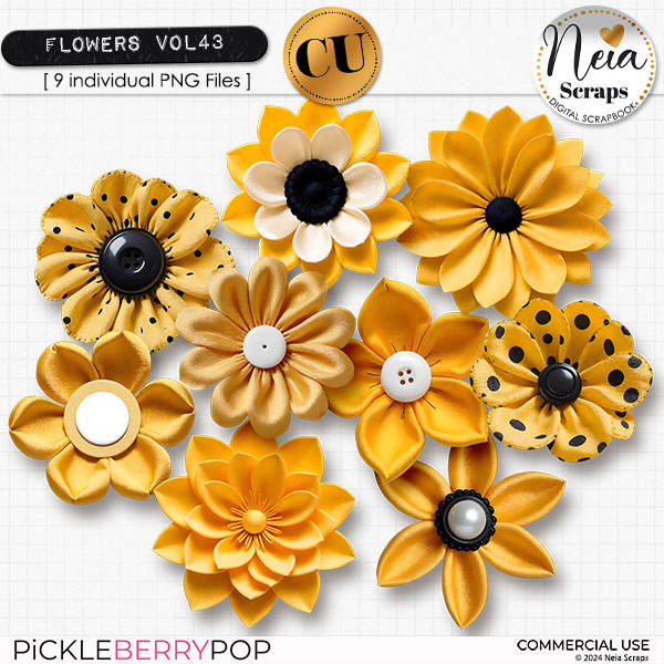 Flowers VOL43 - CU - by Neia Scraps