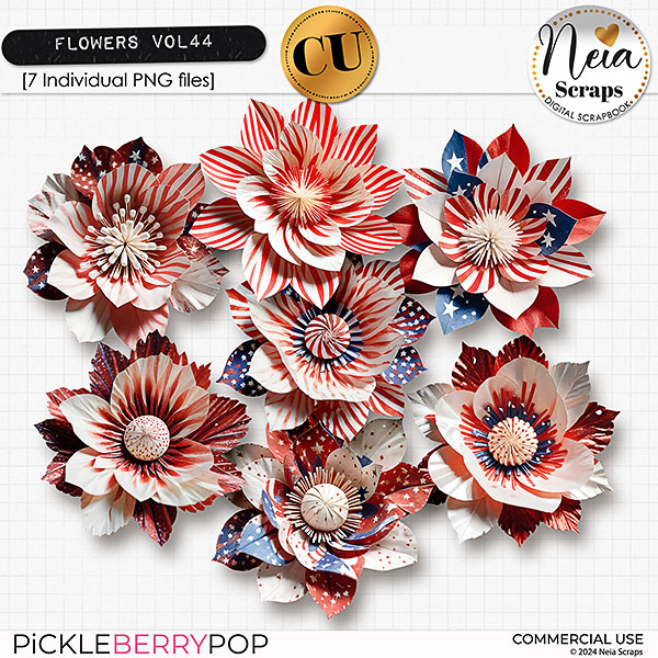 Flowers VOL44 - CU - by Neia Scraps