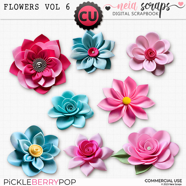 Flowers VOL6 - CU - by Neia Scraps 