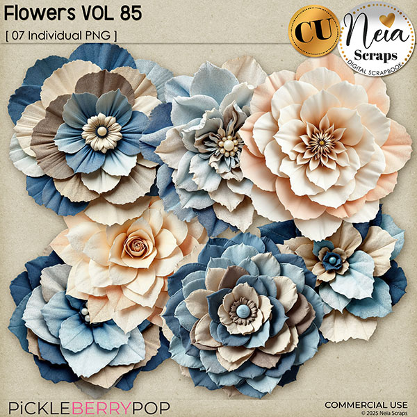 Flowers VOL85 - CU - by Neia Scraps