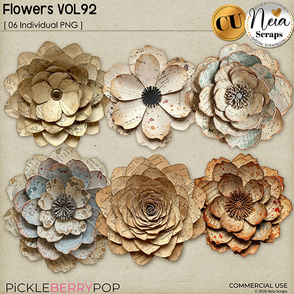 Flowers VOL92 - CU - by Neia Scraps