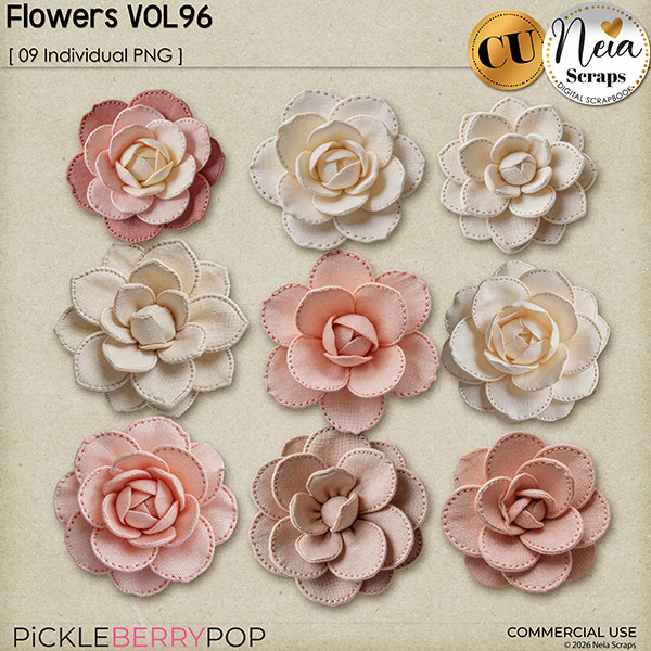 Flowers VOL96 - CU - by Neia Scraps