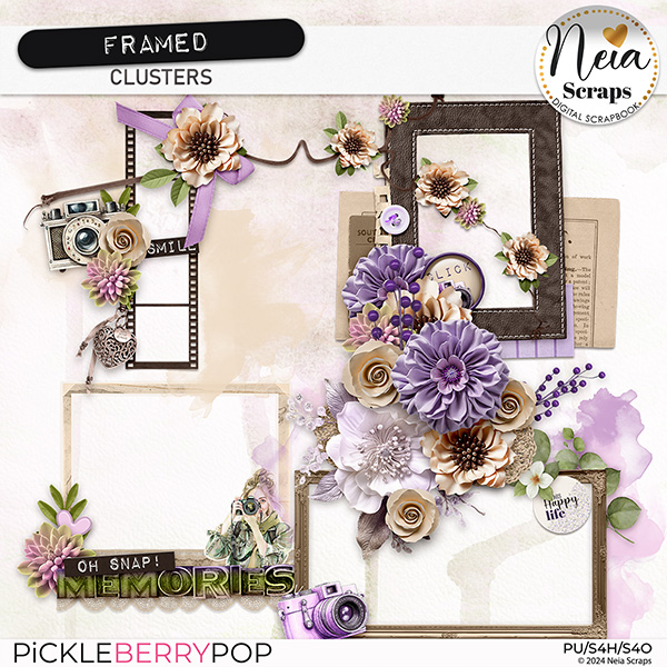 Framed - Clusters - by Neia Scraps