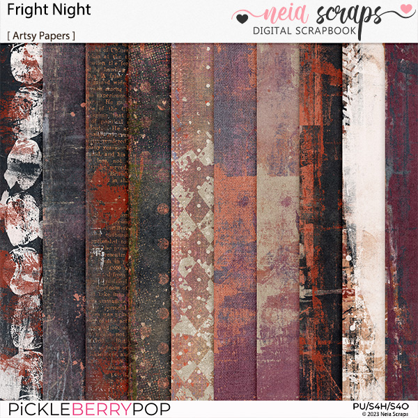 Frigth Night - Artsy Papers - by Neia Scraps