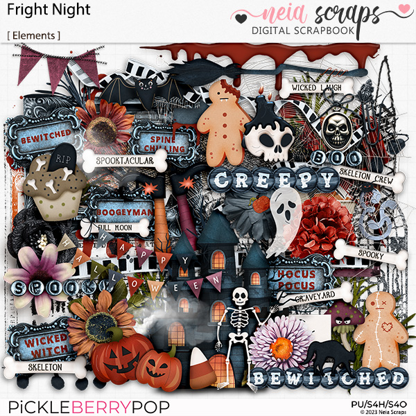 Frigth Night - Elements - by Neia Scraps