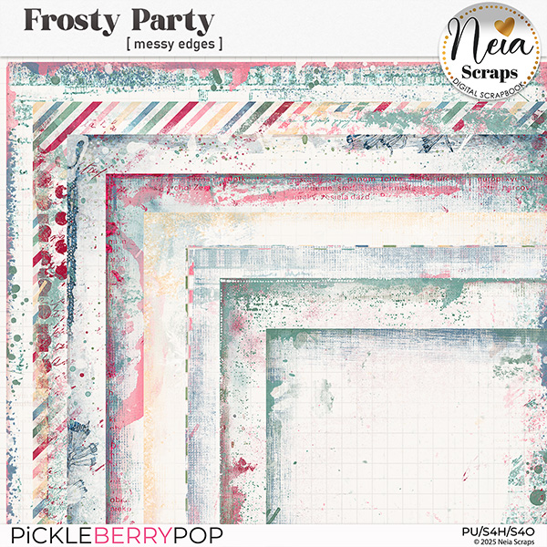 Frosty Party - Messy Edges - by Neia Scraps