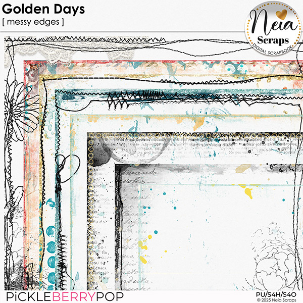 Golden Days - Messy Edges - by Neia Scraps