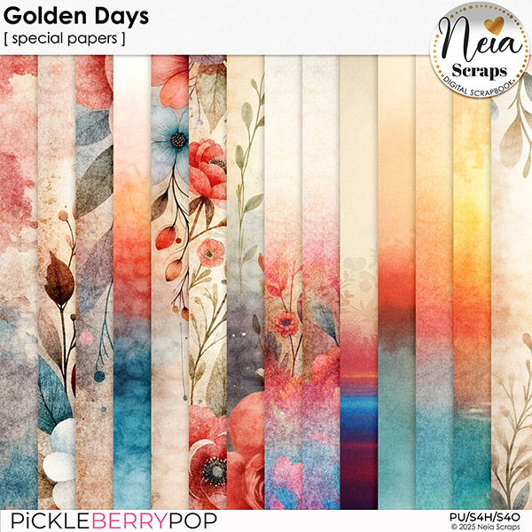 Golden Days - Special Papers - by Neia Scraps