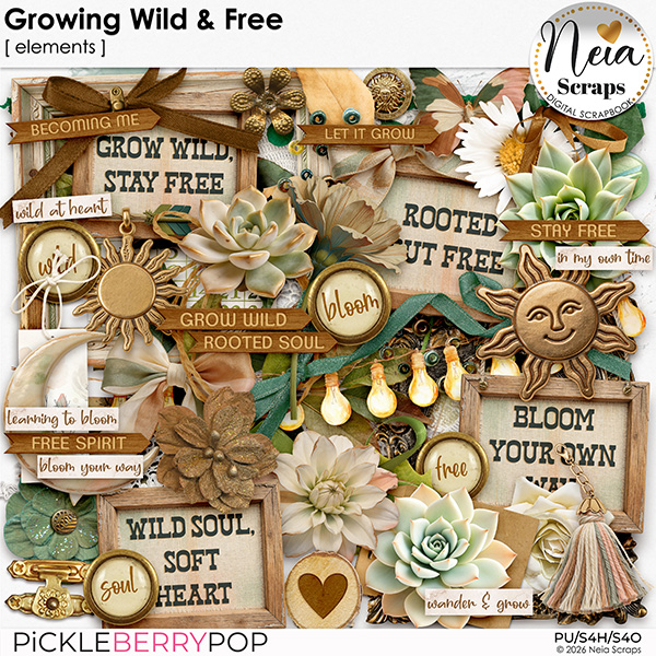 Growing Wild & Free - Elements - by Neia Scraps
