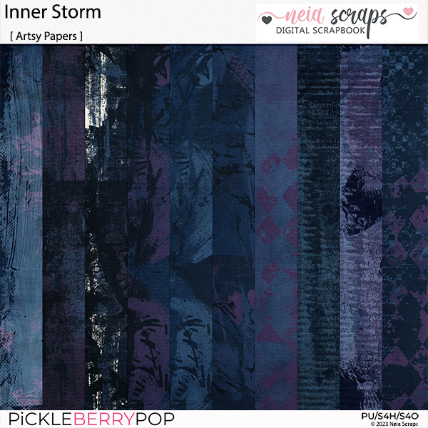 Inner Storm - Artsy Papers - by Neia Scraps