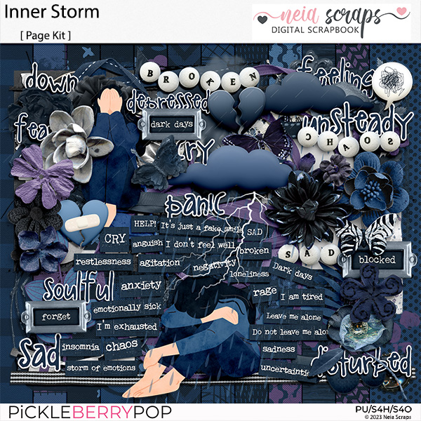 Inner Storm - Page Kit - by Neia Scraps