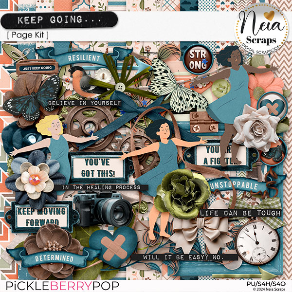 Keep Going - Page Kit - by Neia Scraps 