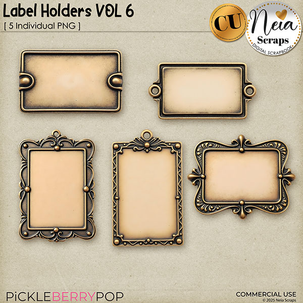 Label Holders VOL6 - CU - by Neia Scraps