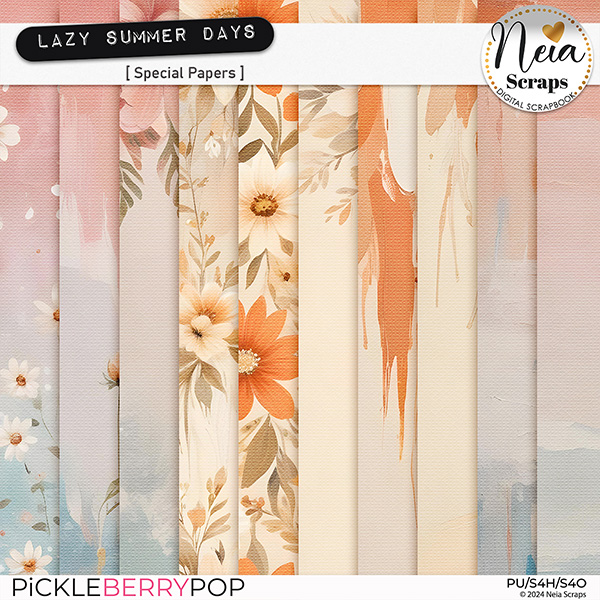 Lazy Summer Days - Special Papers - by Neia Scraps