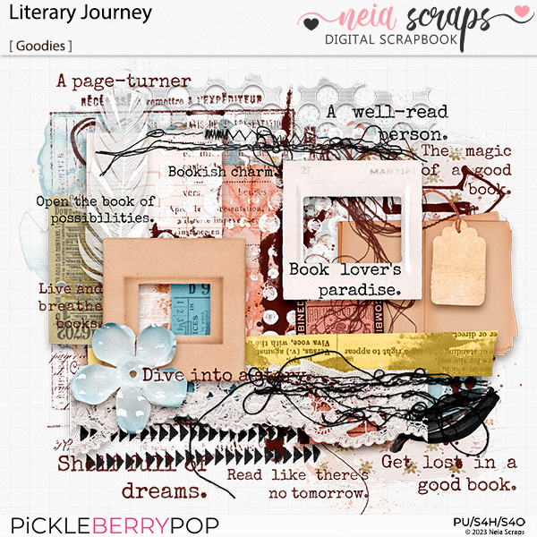 Literary Journey - Artsy Bits - by Neia Scraps