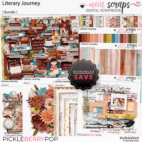 Literary Journey - Bundle - by Neia Scraps