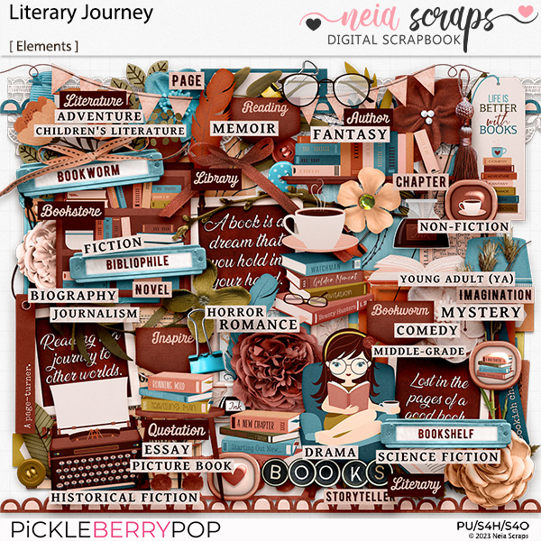 Literary Journey - Elements - by Neia Scraps