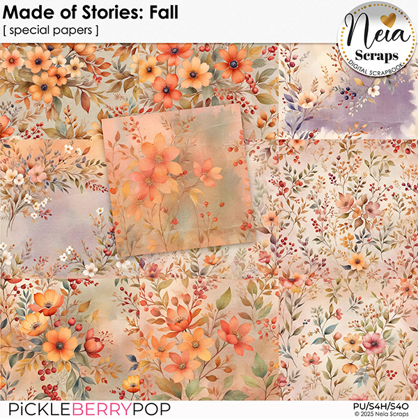 Made of Stories: Fall - Special Papers - by Neia Scraps