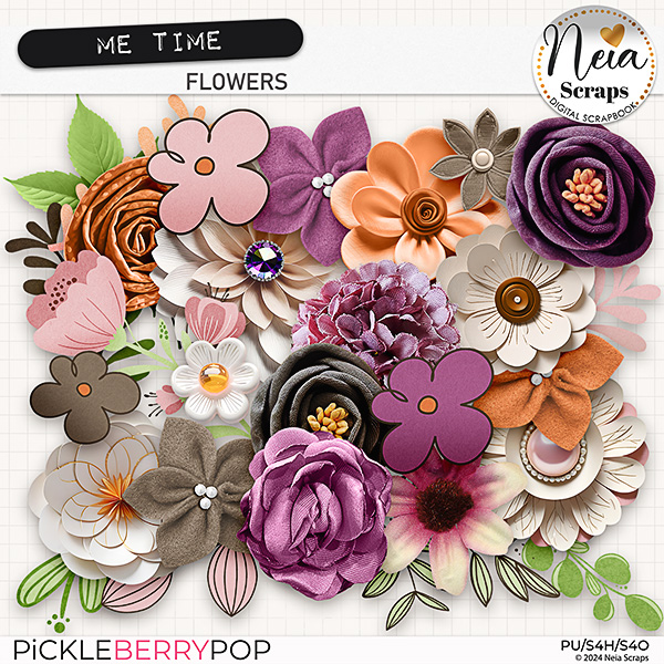 Me Time - Flowers - by Neia Scraps