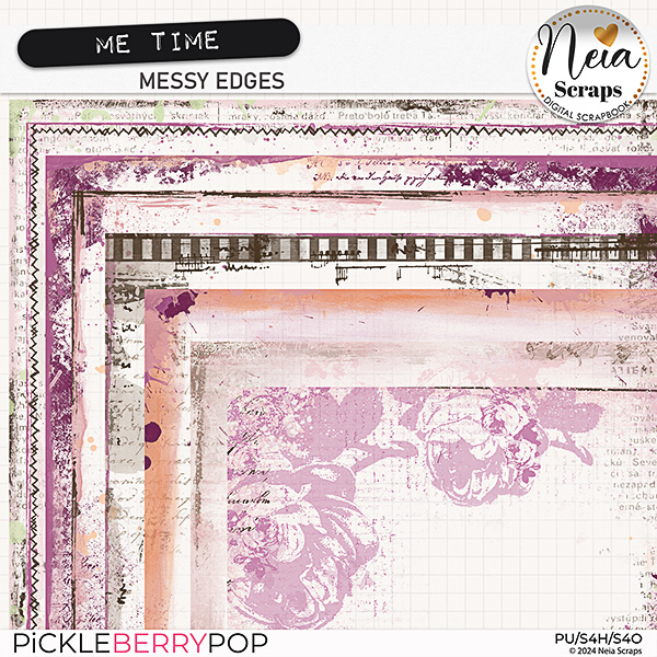 Me Time - Messy Edges - by Neia Scraps