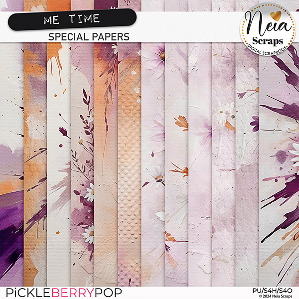 Me Time - Special Papers - by Neia Scraps