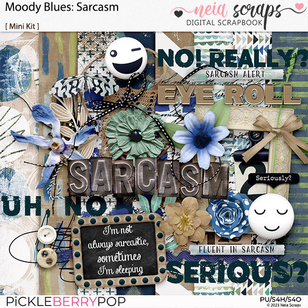 Moody Blues - Sarcasm - by Neia Scraps