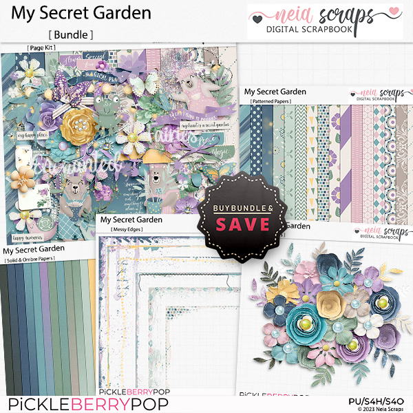 My Secret Garden - Bundle - by Neia Scraps