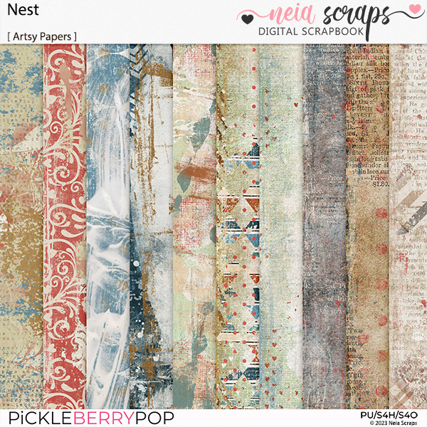 Nest - Artsy Papers - by Neia Scraps