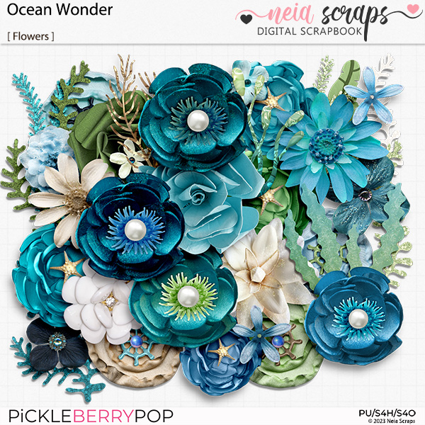 Ocean Wonder - Flowers - by Neia Scraps