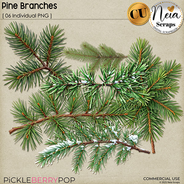 Pine Branches - CU - by Neia Scraps