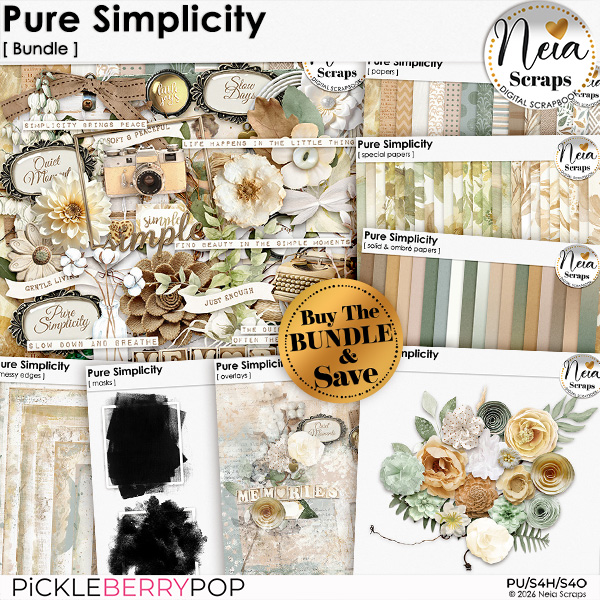 Pure Simplicity - Bundle - by Neia Scraps
